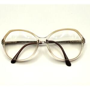 Vintage Luxottica Dani Greyrose Eyeglass Frames Italy 140 Oversized Square